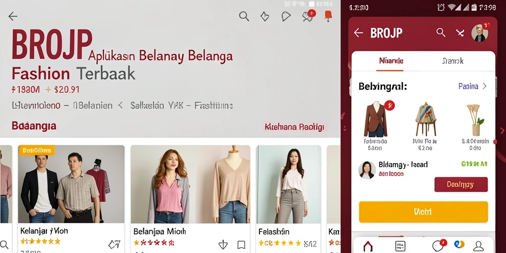 Tampilan antarmuka aplikasi BROJP yang elegan dan mudah digunakan.