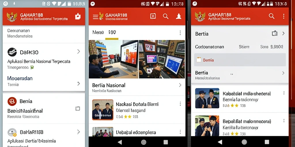 Tampilan antarmuka GAHAR188 dengan berita nasional terbaru dan terpercaya.