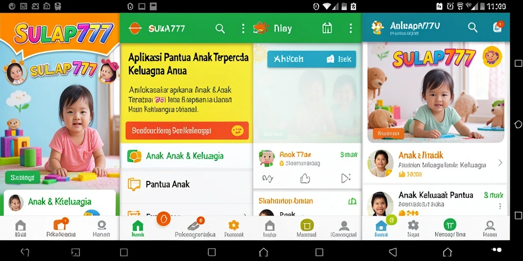 Tampilan antarmuka SULAP777 yang user-friendly untuk pantau anak.