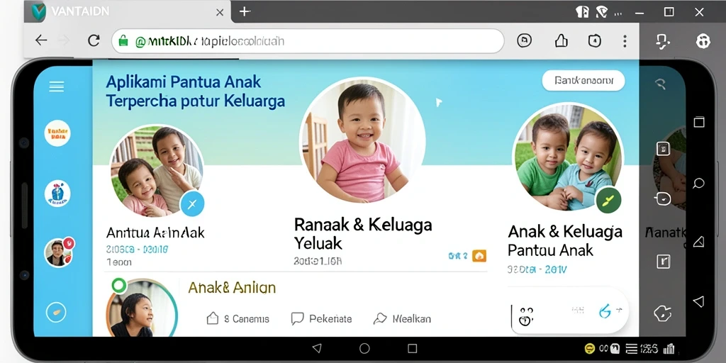 Tampilan antarmuka VANTAIDN yang memudahkan pemantauan anak.