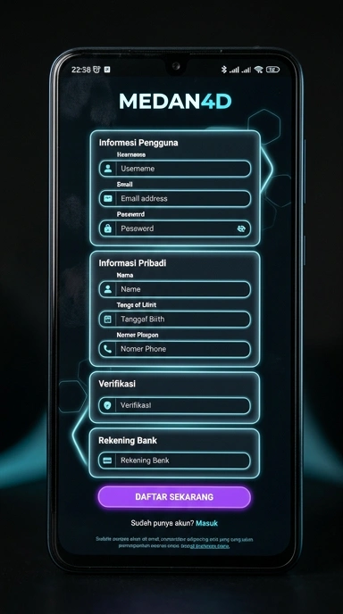 Cara Mudah Registrasi Akun Baru Medan4D di Android